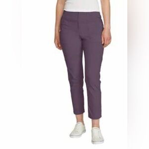 NWT Eddie Bauer Horizon straight ankle pant purple size 14